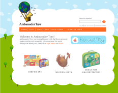 Screenshot of website homepage.