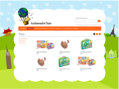 Screenshot of search results page on website.